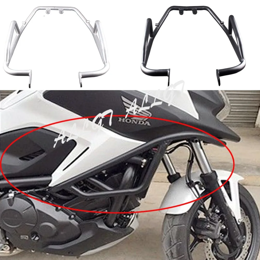 ALLGT-barras de protección contra choques para motocicleta, protector de motor compatible con Honda NC700X / NC750X 2012 2013 2014 2015