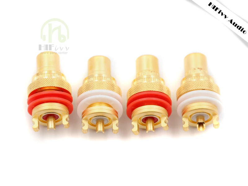 CMC 805-2.5f RCA Socket HIFI Audio Amplifier Connector Of Speaker Socket Copper Gold Plated RCA Connector