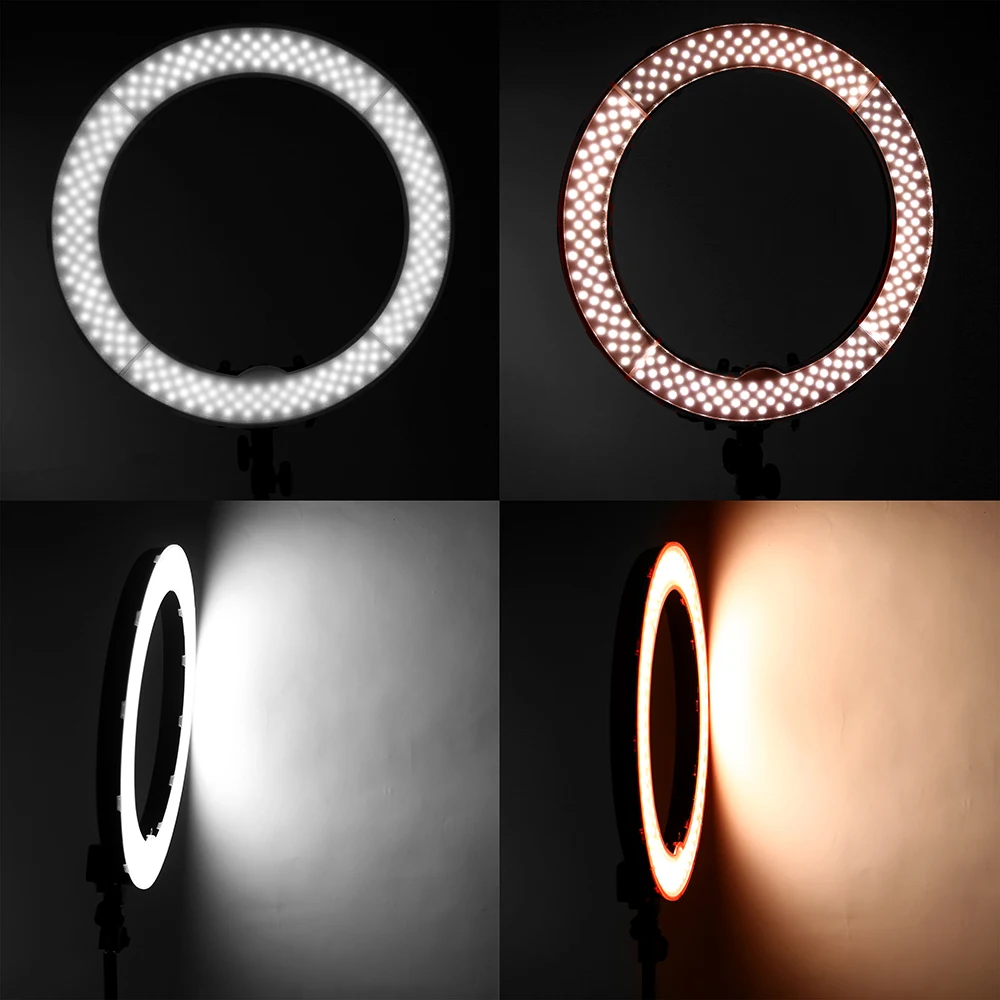 55W 18 inch Camera Phone LED Ring Light Photography studio Dimmable Ring Lamp With Stand Tripods For TikTok Youtube Vlog Video