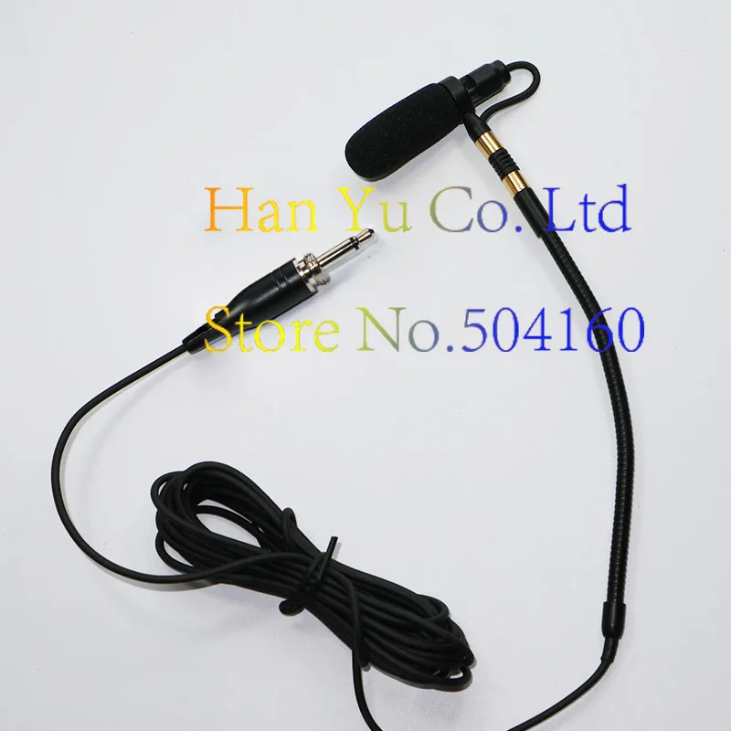 Free Shipping Pro Saxophone Stage Performance Instrument Clip Capacitor Microphone Headset  For Sennheiser 3.5 mm Screw Locking