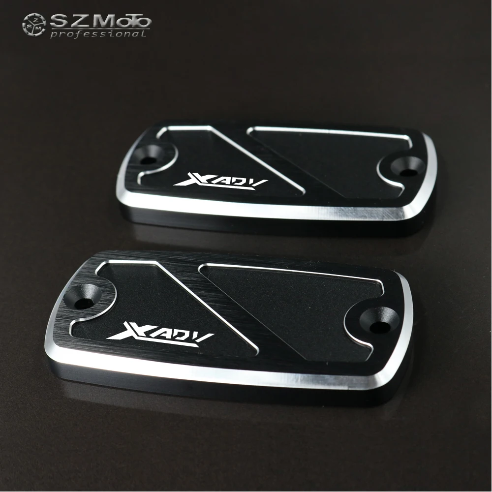 For HONDA X-ADV XADV 2017-2023 Aluminum Motorcycle Accessories Front / Rear Brake Master Cylinder Fluid Reservoir Cover Cap CNC