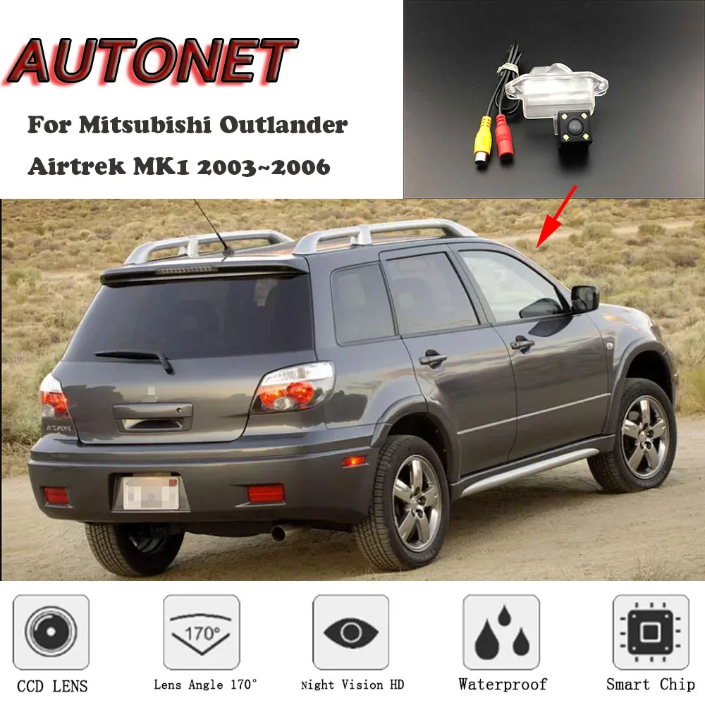 

AUTONET HD Night Vision Backup Rear View camera For Mitsubishi Outlander Airtrek MK1 2003~2006 CCD/License Plate camera