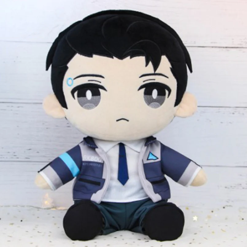 30CM  Soft Detroit Become Human Plush Doll Toys Stuffed For Children/Kids Connor Anime Plush Doll Toys Game Cosplay Sit Doll