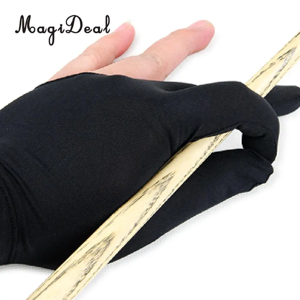 MagiDeal Professional 15 штук, 3 пальца, бассейн стрелков, Ранняя черная перчатка