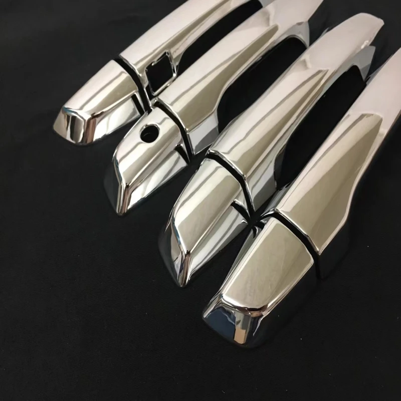 High Quality car styling cover sticks frame panel lamp trim ABS chrome door handle moulding 8pcs for Honda CRV CR-V 2017 2018