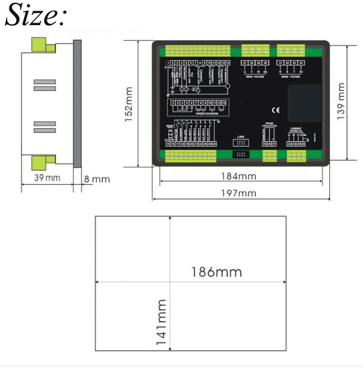 ディーゼル発電機開始コントローラ自動電源障害制御キャビネット分配ボックスモジュール 6110U