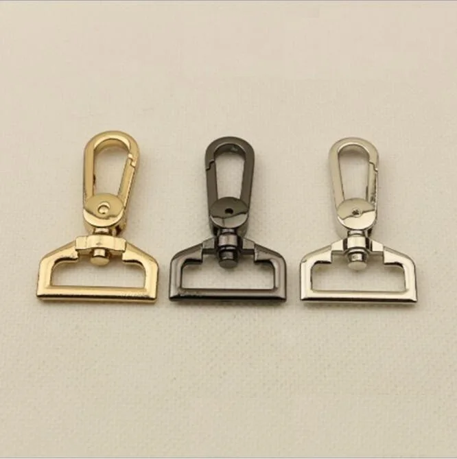 (10 pieces/lot) luggage handbag hardware accessories New high-grade electroplated metal spring chain bag hook accessories