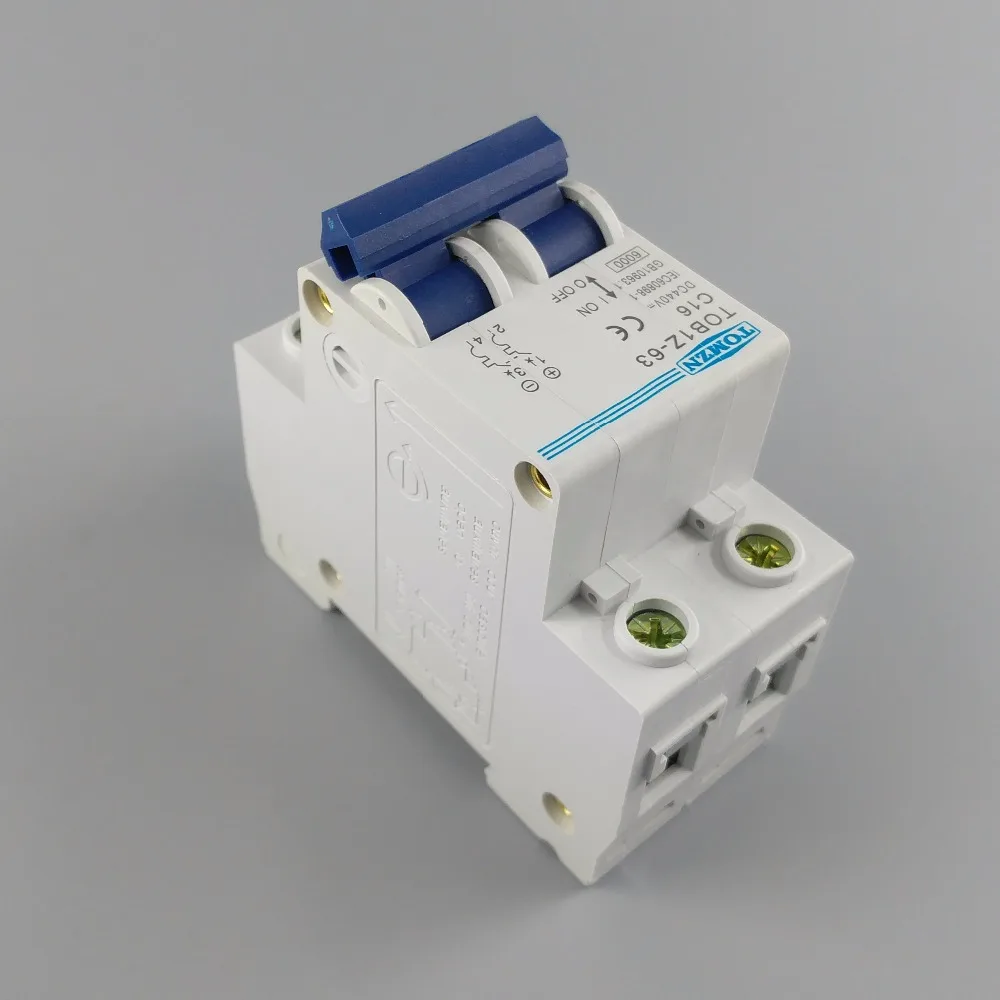2P 16A DC 440V Circuit breaker MCB C curva