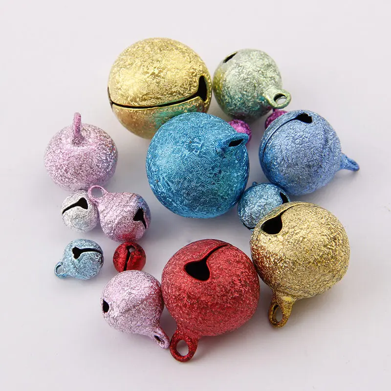 6-20mm Mix Color Copper Matte Christmas Open Bells Pendant Handmade Party DIY Crafts Accessories