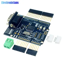 1Pcs MCP2515 Can Bus Shield Board Module SUB-D Connector Standard UART IIC SPI LED Indicator Controller CAN 4.8-5.2V for Arduino