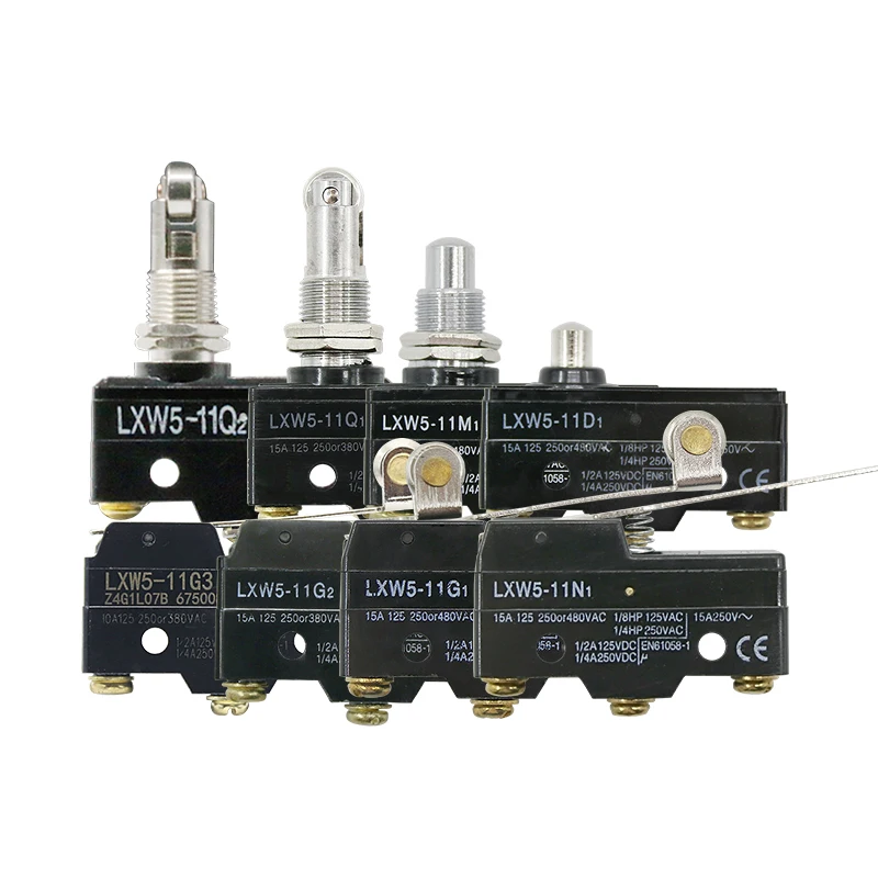 5pcs LXW5 LXW5-11Q2 travel witches button Limit Switch 3 Screw Terminal Micro Switch Momentary