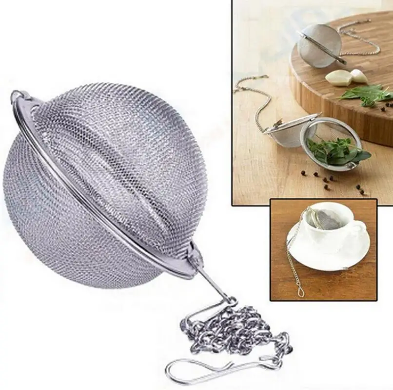 Stainless Steel Tea Pot Infuser Sphere Mesh Tea Strainer Filler Ball Strainer Ball 5cm LX6171