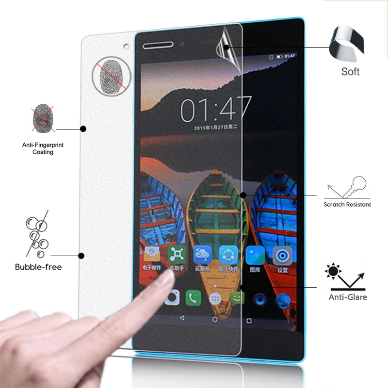 

Premium Anti-Glare Matte Protective Film For Lenovo Tab3 7 LTE 7.0" tablet Anti-Scratches Screen Protector films + clean cloth