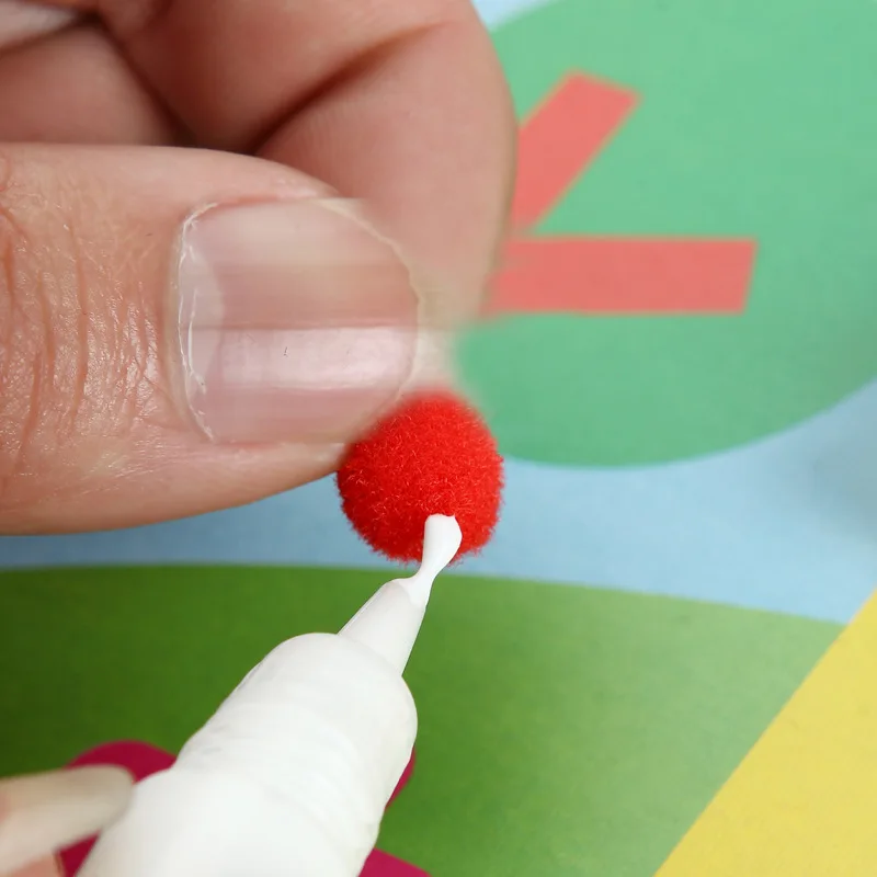 2022 New Child Toy DIY Hairball Handicrafts Girl Gifts Sticky Paper Painting Kindergarten Material Kids Crafts Toys For children
