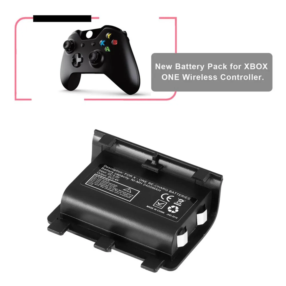 1-2pc Batteria portatile 2400mah per XBOX un Controller di gioco Kit di ricarica Controller Batteria di Backup con cavo USB Batteria