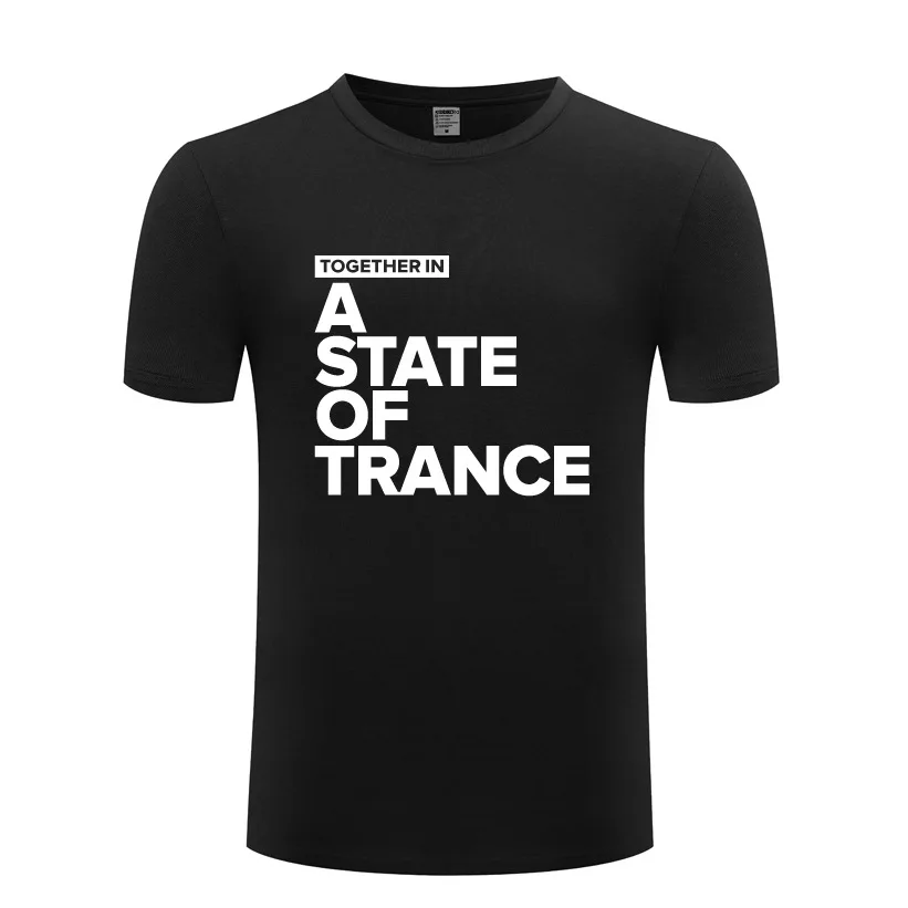 Armin Van Buuren Together In A State of Trance T Shirts Men Hip Hop Short Sleeve O Neck Cotton Man T-Shirt Cool Streetwear Tees