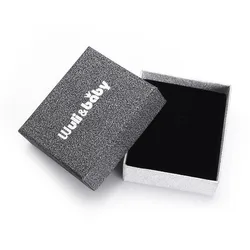 Wuli&baby Luxury Gift Box Thick Texture Sparkling Powder Surface Jewelry Box Brand Logo or No Logo 2 Options