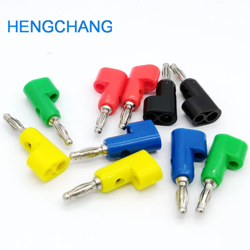 

4mm Banana Plug Solderless Side Stackable 5 Color High Quality Instrument Power Supply Banana Plug 10Pcs