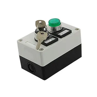 

Green Round Head Rotary Key Switch Push Button Station Lrsfu