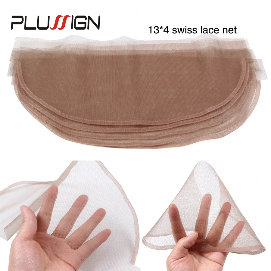 

1Pcs/Lot Plussign Swiss Lace Base Net For Wig Caps For Making Wigs 4x4 13x4 360 Size Lace Wig Nets Invisible Hairnet For Hair