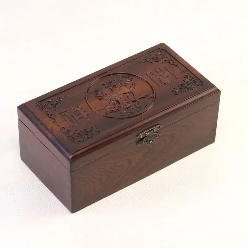 Wooden Jewelry Box Storage Box Cosmetic Organization Case Holder Desktop Organizer Rectangle