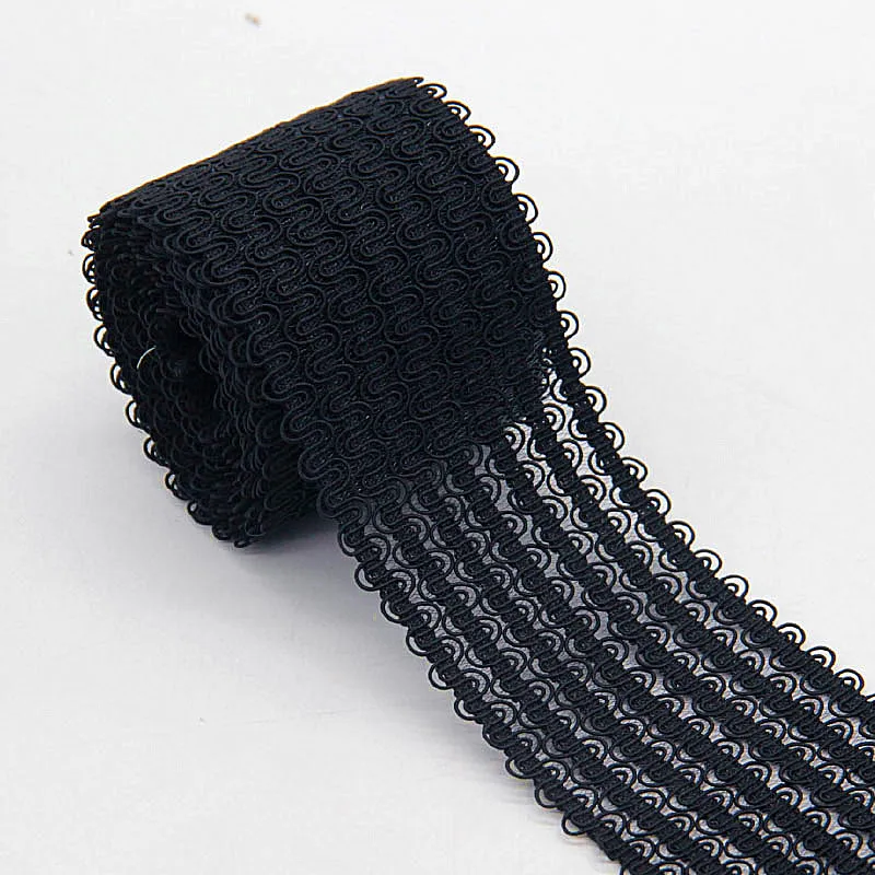 Rubber Band 50mm Black White Elastic Band Black White Lace Mesh Garment Girl Dress Women Clothing Sewing DIY Hand Made Crafts1M