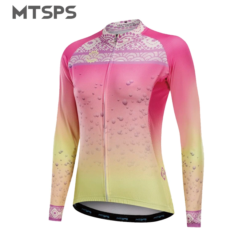 

MTSPS 2019 Women Cycling Jersey Mtb Jersey Bicycle Clothing Ciclismo long sleeves Jersey Maillot Roupa Ciclismo Bikewear