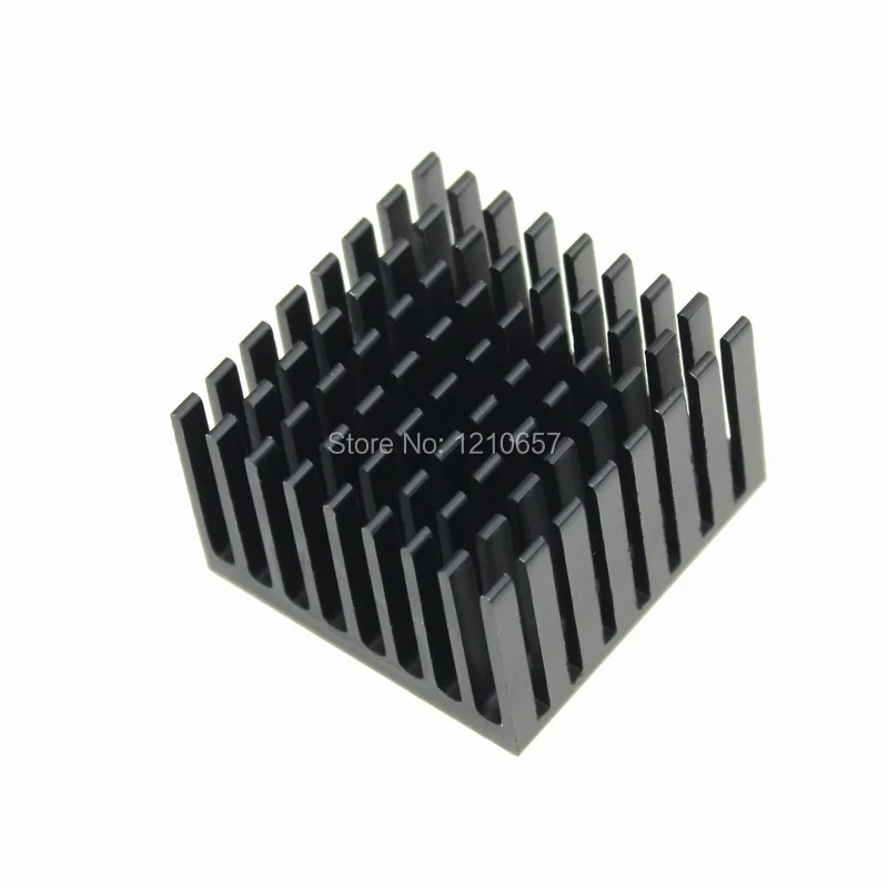 1 Pieces lot 37X37X24mm High Quality Super Heat Conduction Aluminum Black Heat Sink