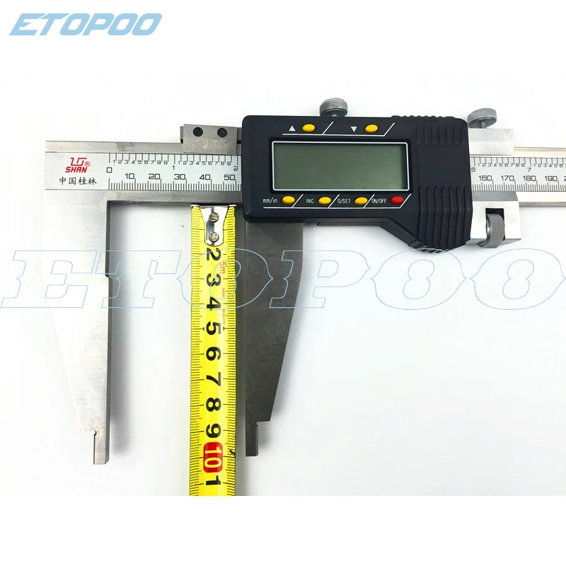 Imagem -04 - Medidor Eletrônico de 0500 mm 20 Polegadas para Trabalho Pesado Calibre Vernier Digital Ferramenta de Medição com Ponta de Mandíbula