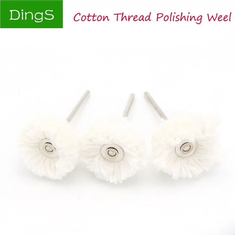 10/20Pcs Polish Buffing Wiel Slijpen Hoofd Katoenen Draad Dremel Wiel Molen Borstel Voor Rotary Slijptol Dremel accessoires