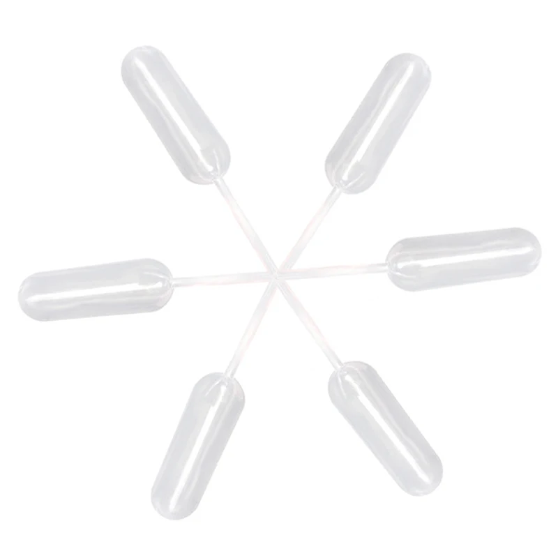 50pcs 4ml Plastic Squeeze Transfer Pipettes Dropper Disposable Pipettes For Silicone Mold UV Epoxy Resin Craft Jewelry Making