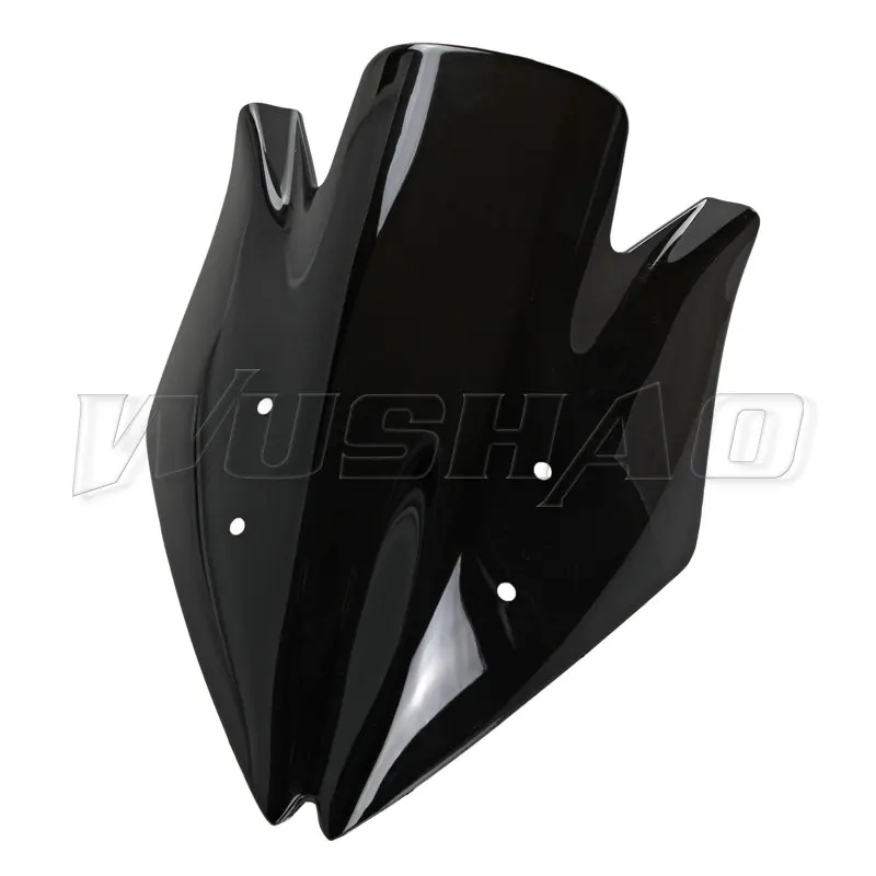 Motorcycle Double Bubble Windshield WindScreen Screen For 2007 2008 2009 Kawasaki Z1000 Z 1000 Black Iridium Clear