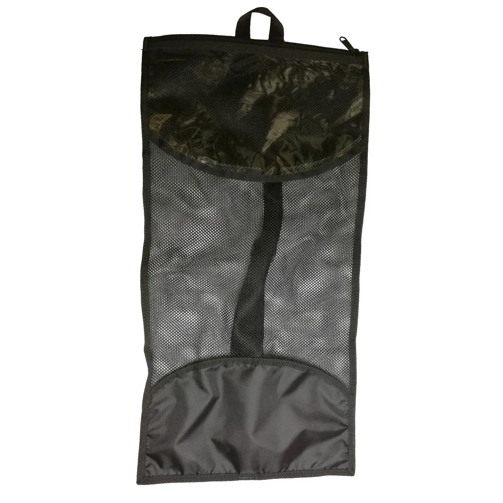 Scuba Diving Durable Mesh Mask Snorkel Fin Zipper Bag Finger Spool Storage for Swim Snorkeling Equipment Shoulder Hanging Bag