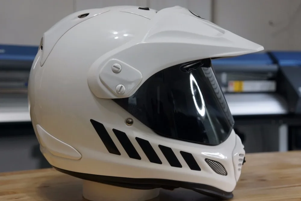 Reflective Safety Decal Kit for Arai XD4 Motorcycle Helmet