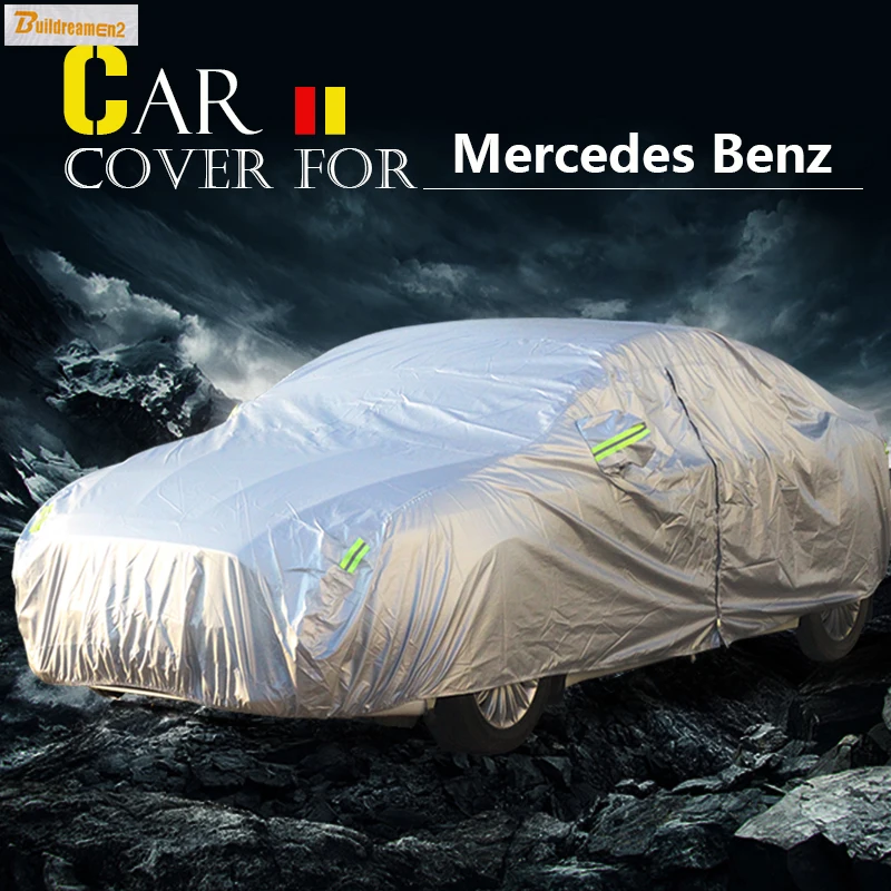 Buildreamen2 Car Cover Sun Rain Snow Dust Resistant Waterproof Cover For Mercedes Benz CLS Class CLS250 CLS260 CLS280 CLS300