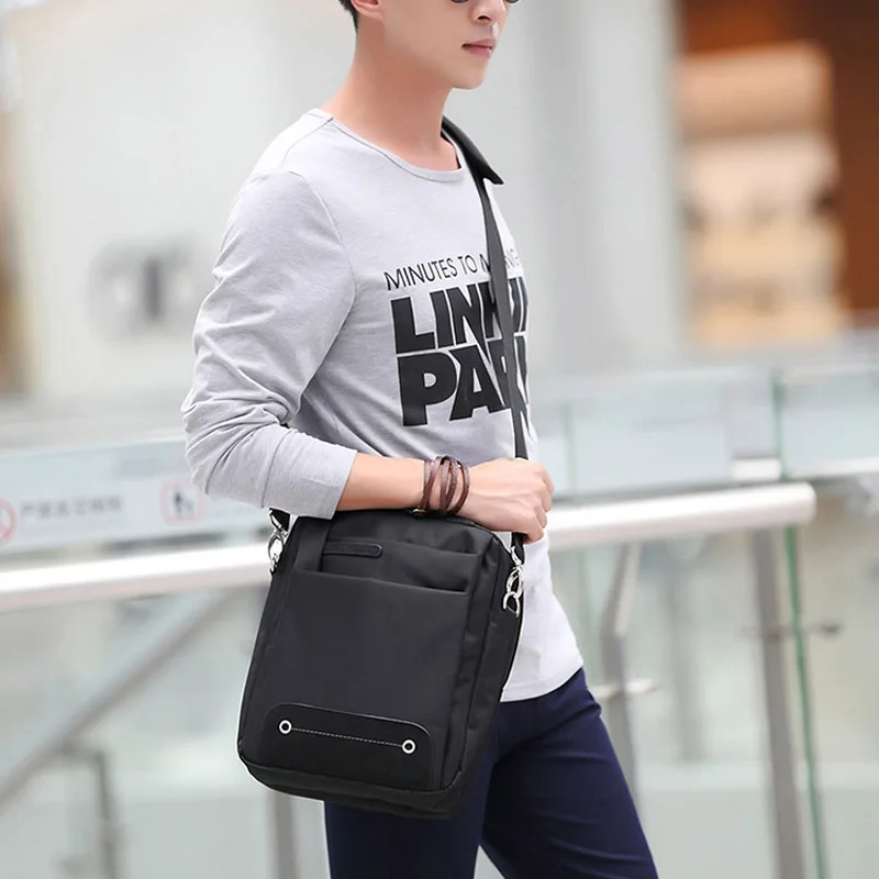 Men Crossbody Bag Fashion Sling Shoulder Flap Quality Oxford Casual Belt Messenger Pack Business Zipper Travel Handbag XA157ZC