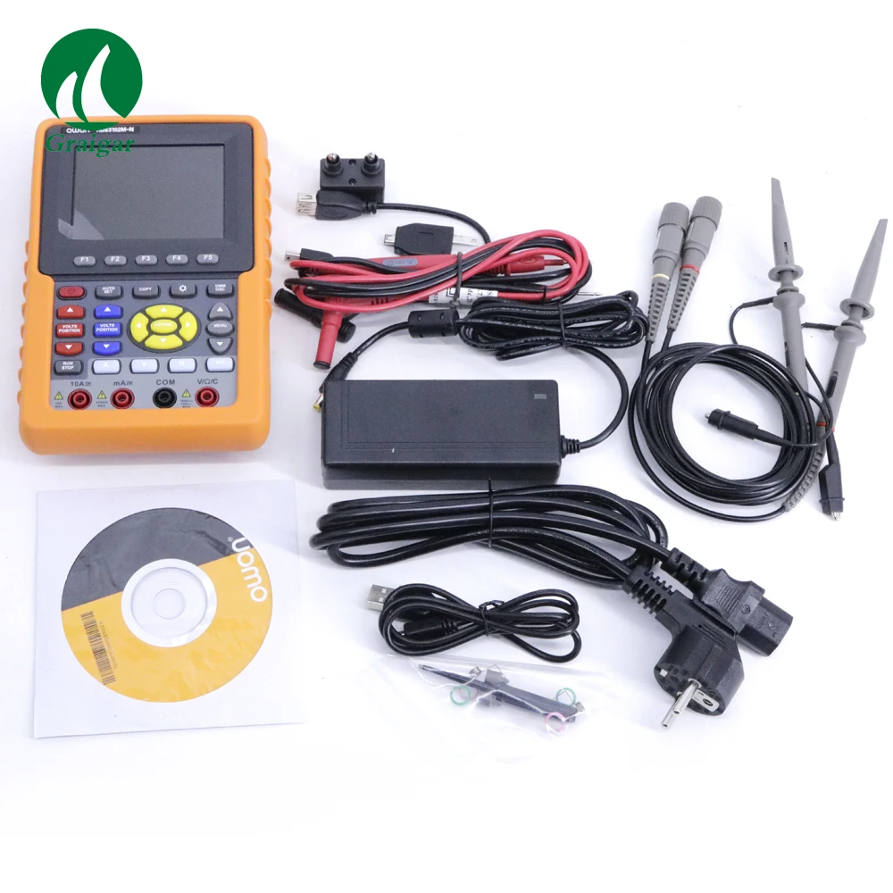 HDS3102M-N Handheld oscilloscope multimeter frequency meter dual digital storage high precision oscilloscope 1GS/s