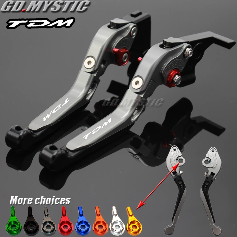 For YAMAHA TDM 900 TDM900 2002 2003 2004 Motorcycle Accessories CNC Billet Aluminum Folding Extendable Brake Clutch Levers