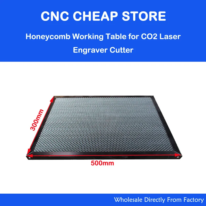 300X500 Mm Honeycomb Meja Mesin Laser Madu Sisir CO2 Grafir Laser Cutting Steel Mesh untuk Stamping Melengkung Cutting mesin