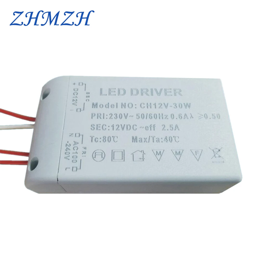 DC12V LED Driver 6W 12W 15W 20W 30W Constant Voltage Power Supply for G4 LED Beads LED Strip AC 220V Input Lighting Transformer