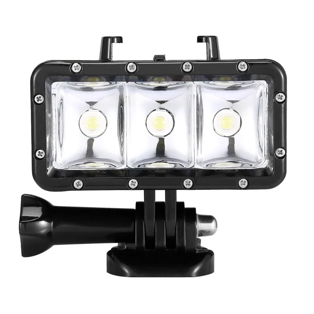 مقاوم للماء عالية الطاقة عكس الضوء LED فيديو POV فلاش ملء ضوء الليل ضوء ل GoPro بطل 7 8 9 ل شاومي يي عمل الكاميرا