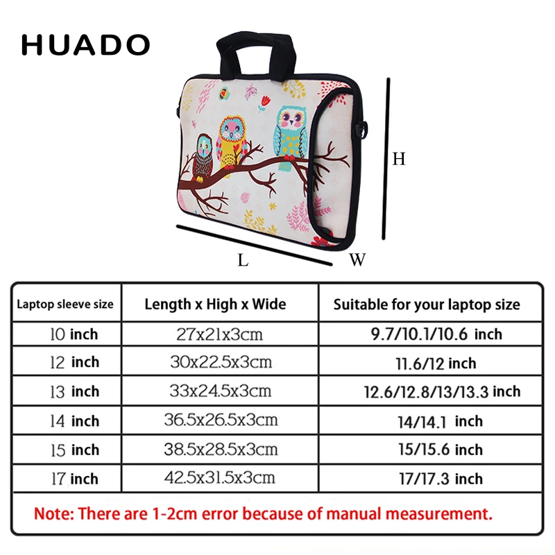 Customized Laptop bag 15.6 with shoulder straps for xiaomi air/macbook air/pro/hp/asus 13.3 14 17 neoprene Laptop messenger bag