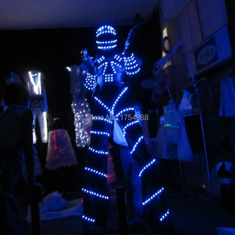 

Event led Party Supplies rgb glowing kryoman illuminated led light suits stage performance led robot costumes