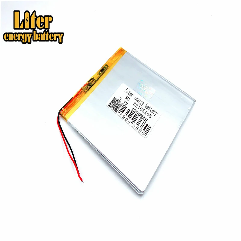 Polymer battery 4200 mah 3.7V 30105105 32105105 smart home MP3 speakers Li-ion battery for dvr,GPS,mp3,mp4,cell phone,speak