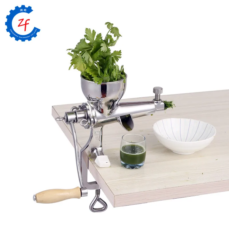 Top quality cold press manual healthy wheat grass wheatgrass juicer stainless steel fruit and vegetable juicer juice extractor