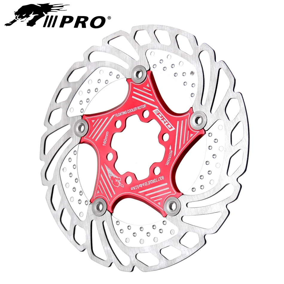IIIPRO Cooling Floating Rotor MTB/Road Bicycle Disc Brake 160/180/203mm Mountain Bike 6 Bolts Cool Down Heat Rotor RT99 RT86