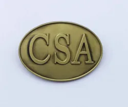 Brass Color CSA Western Belt Buckle SW-BY649 suitable for 4cm wideth snap on belt with continous stock