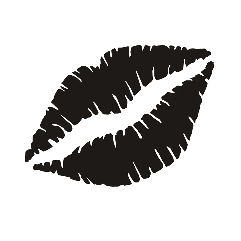 Kiss Lips Vinyl Wall Decal Sticker - 4 Sizes & 20 Colours Available