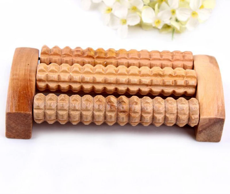 HANRIVER Portable massager wooden hand rolling massage 3 row  of sell like hot cakes