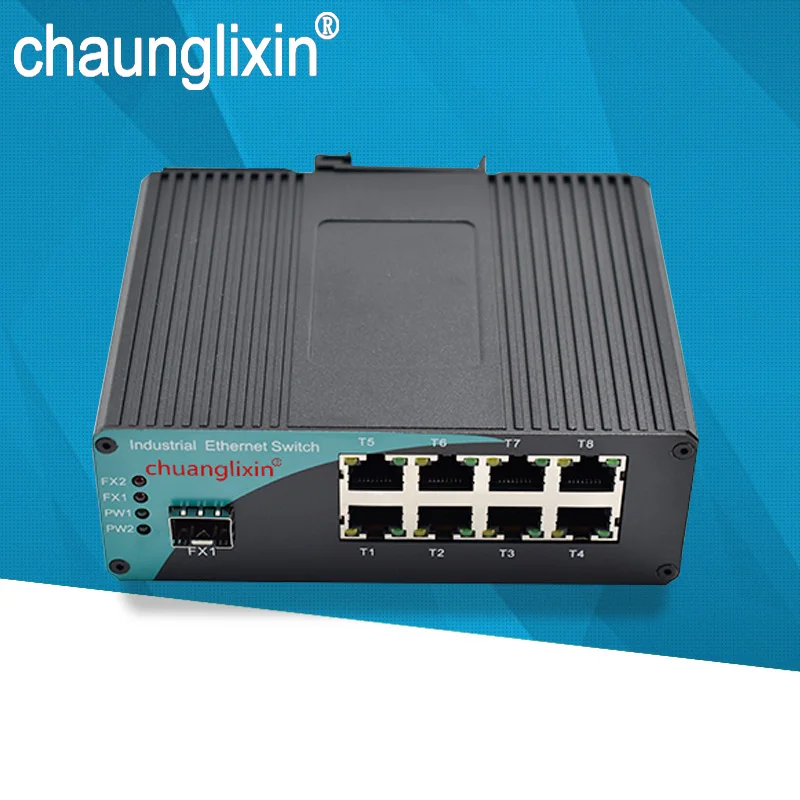 

155M Ethernet Fiber SWITCH Industrial 8 10/100M rj45 Port 1 Fiber Port Industrial Fiber Optic SFP